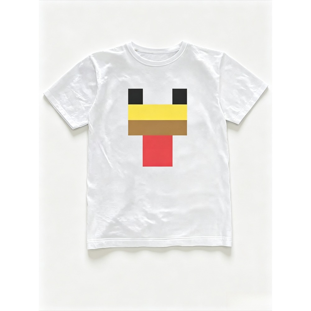 Minimal Pixel Chicken Face Gra - Retro Gaming T Shirt ulasan dan harga