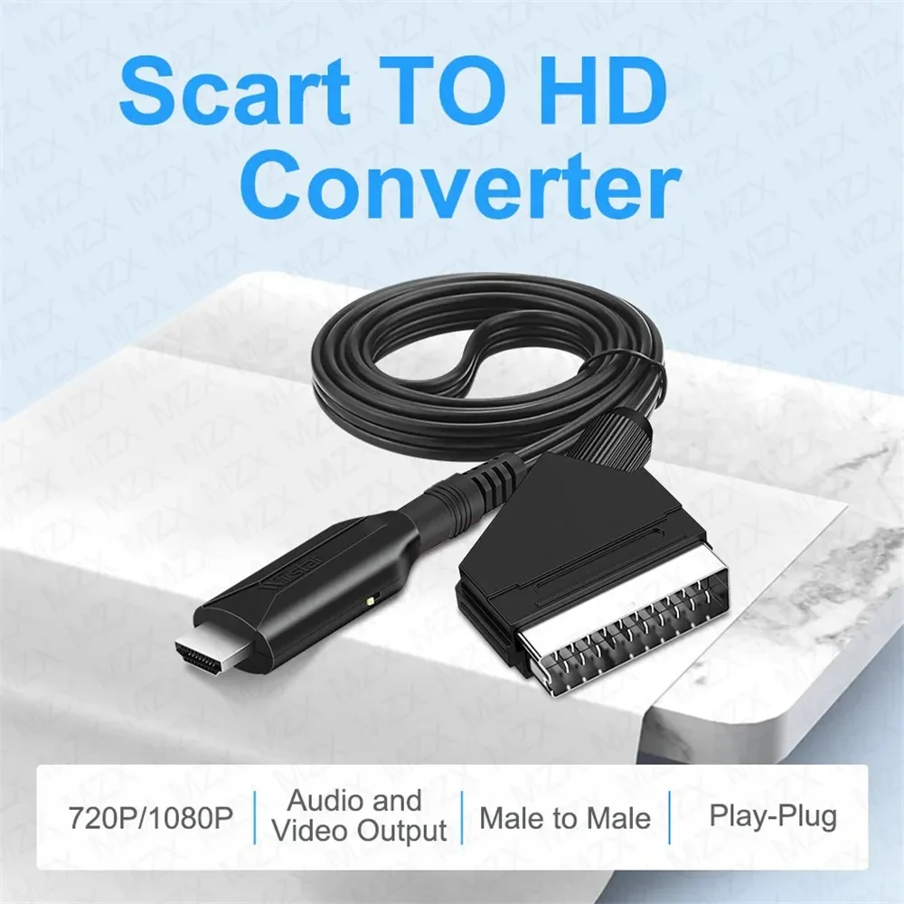 Scart to HDMI-compatible & HDM - Scart To Hdmi ulasan dan harga