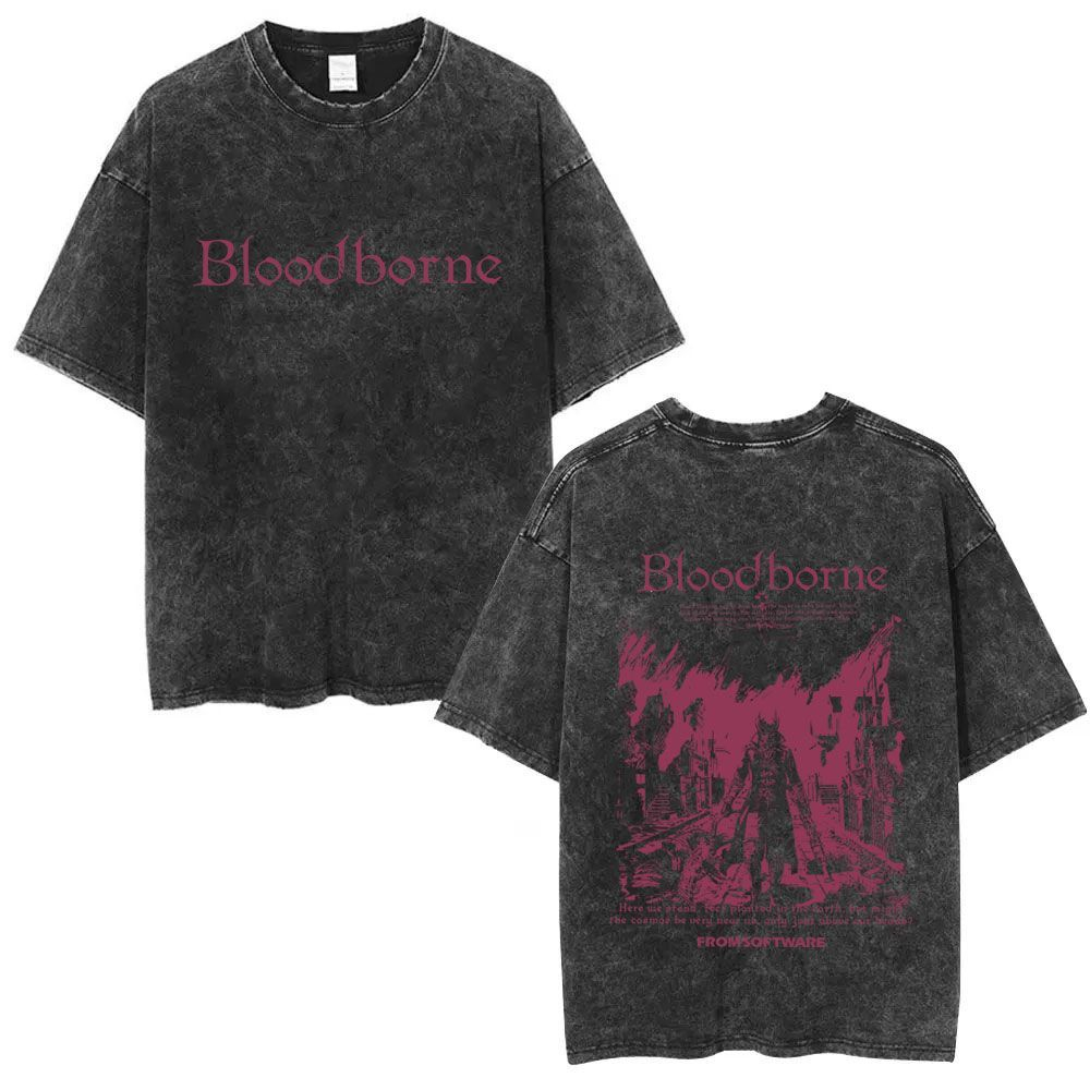 Y2k Summer Bloodborne Game Per - Retro Gaming T Shirt ulasan dan harga