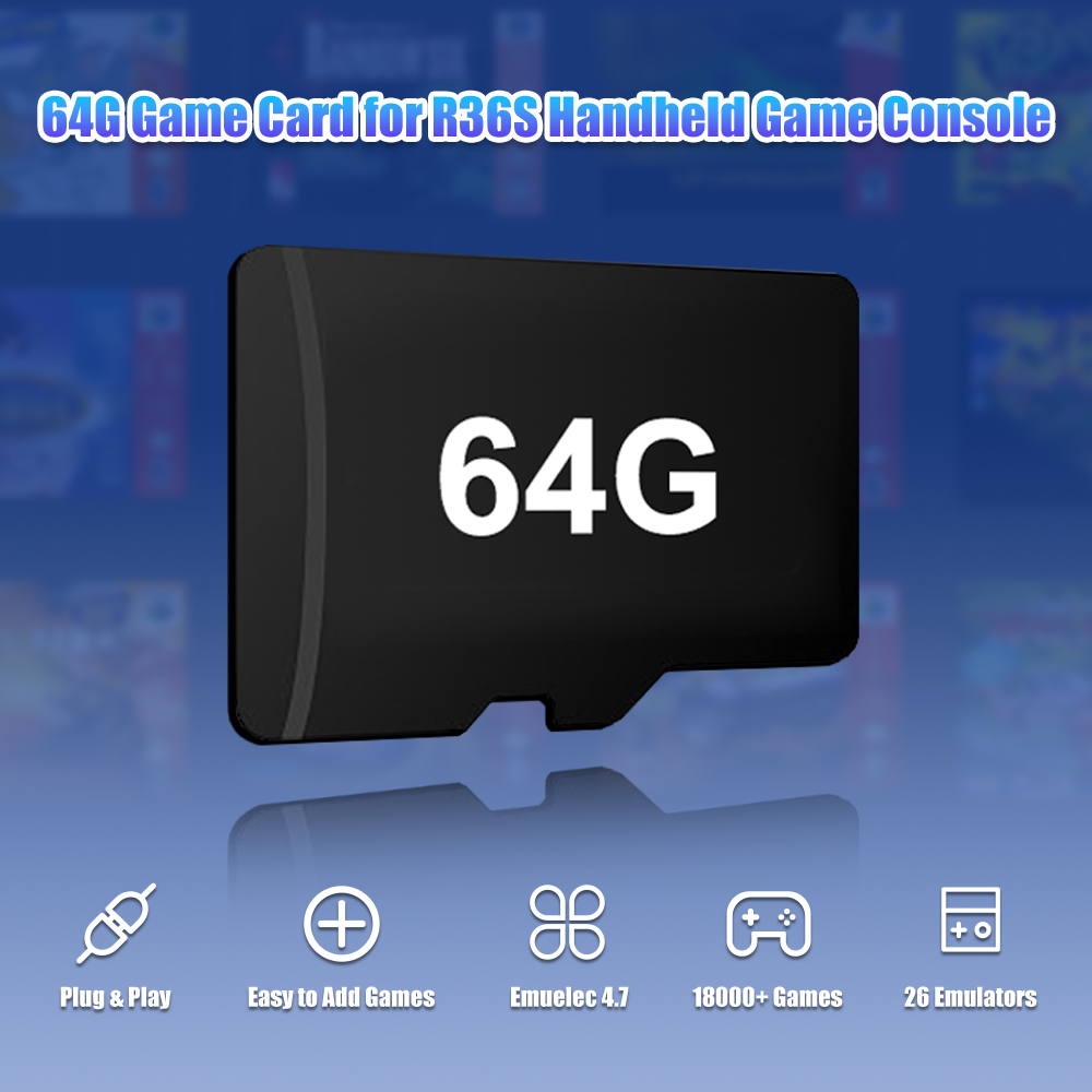 64G Game TF Card for R36S Vide - Retro Gaming N64 ulasan dan harga