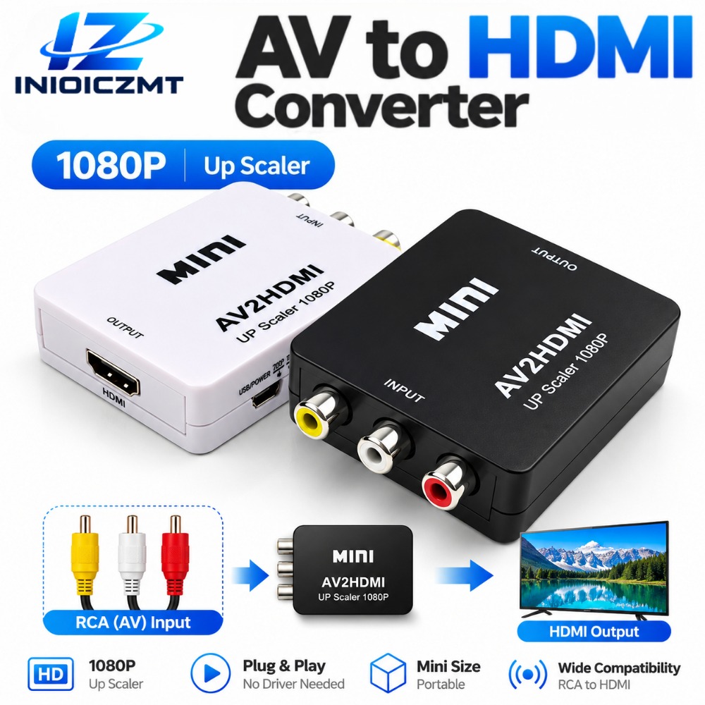 1080P RCA AV To HDMI Converter - Retro Gaming Kiosk ulasan dan harga